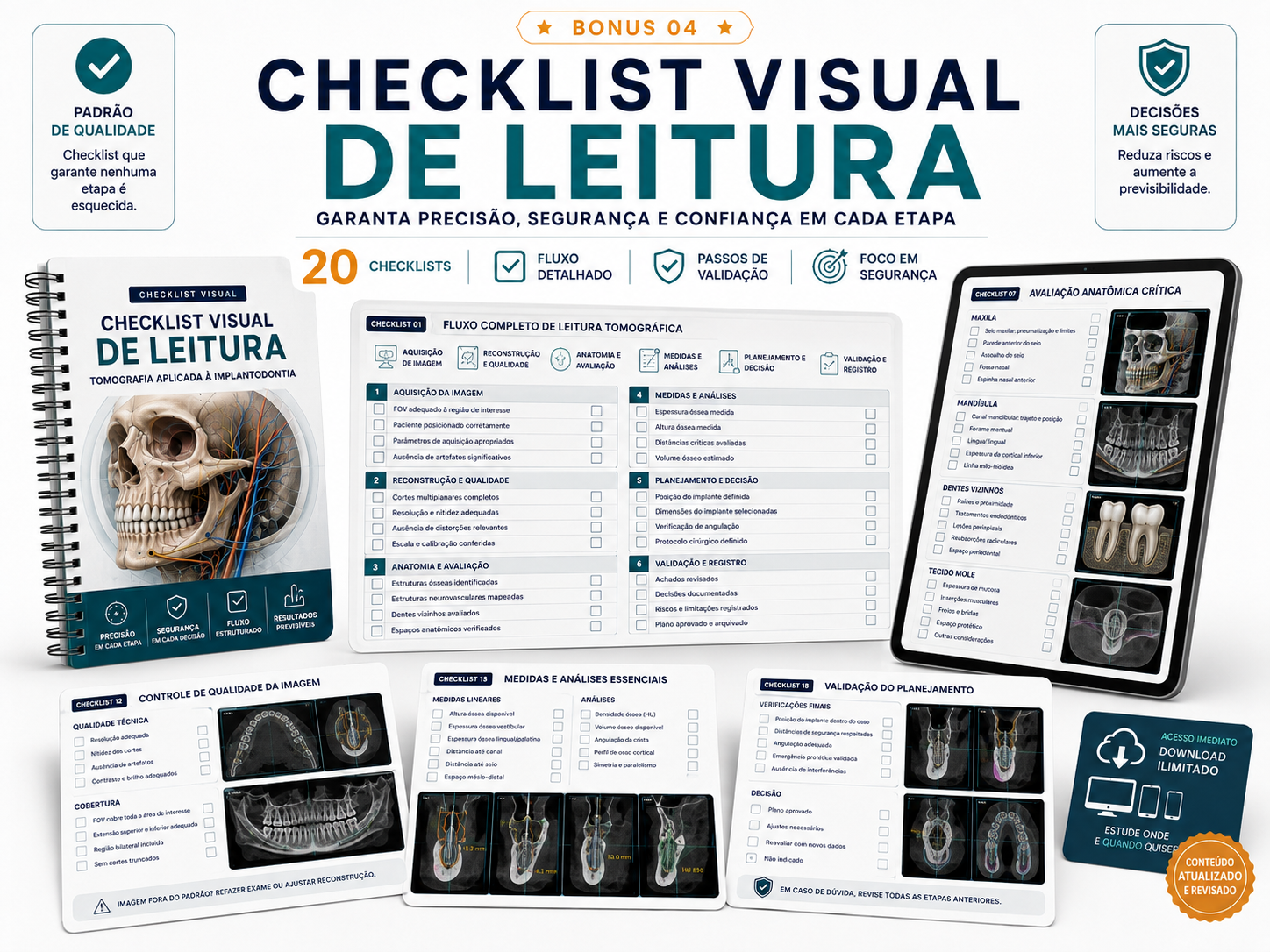 Checklist Visual de Leitura Tomográfica para Implantodontia