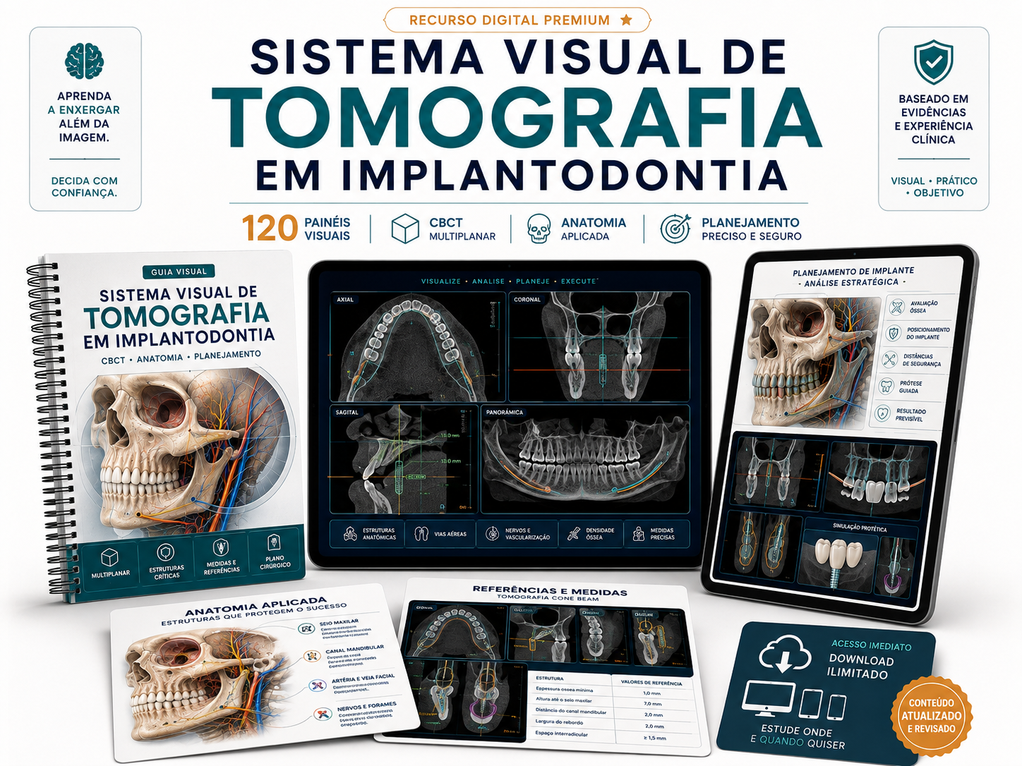Mockup do Sistema Visual de Tomografia em Implantodontia